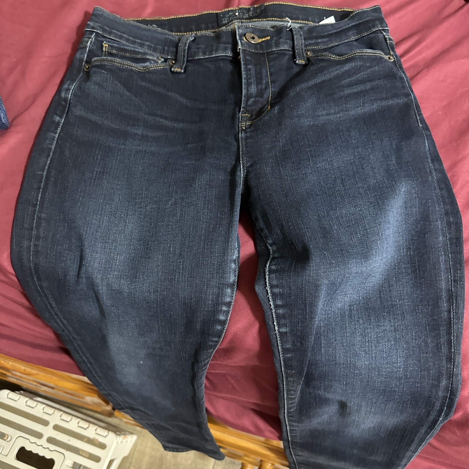 Lucky Brand Brooke Skinny Jeans Women’s Size 8/29 Dark Wash Stretch Mid Rise