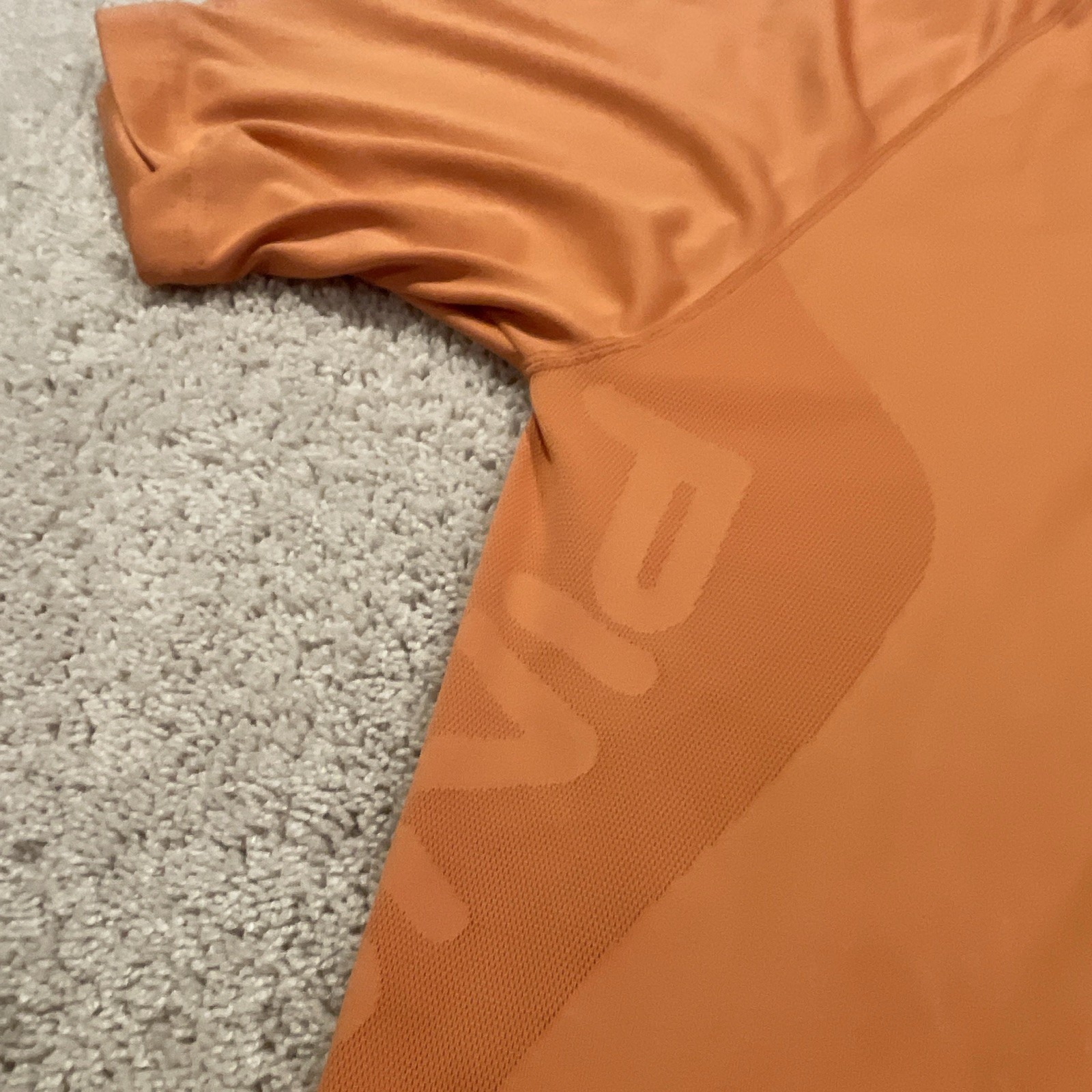 PING Collection Men’s L Polo Orange Solid Short Sleeve Collared Logo UV