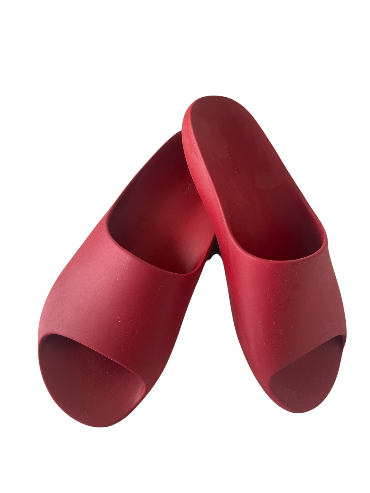 The Row AMA Slide Sandals – Red Rubber Slides – EU 40 / US 9 – Made in Italy