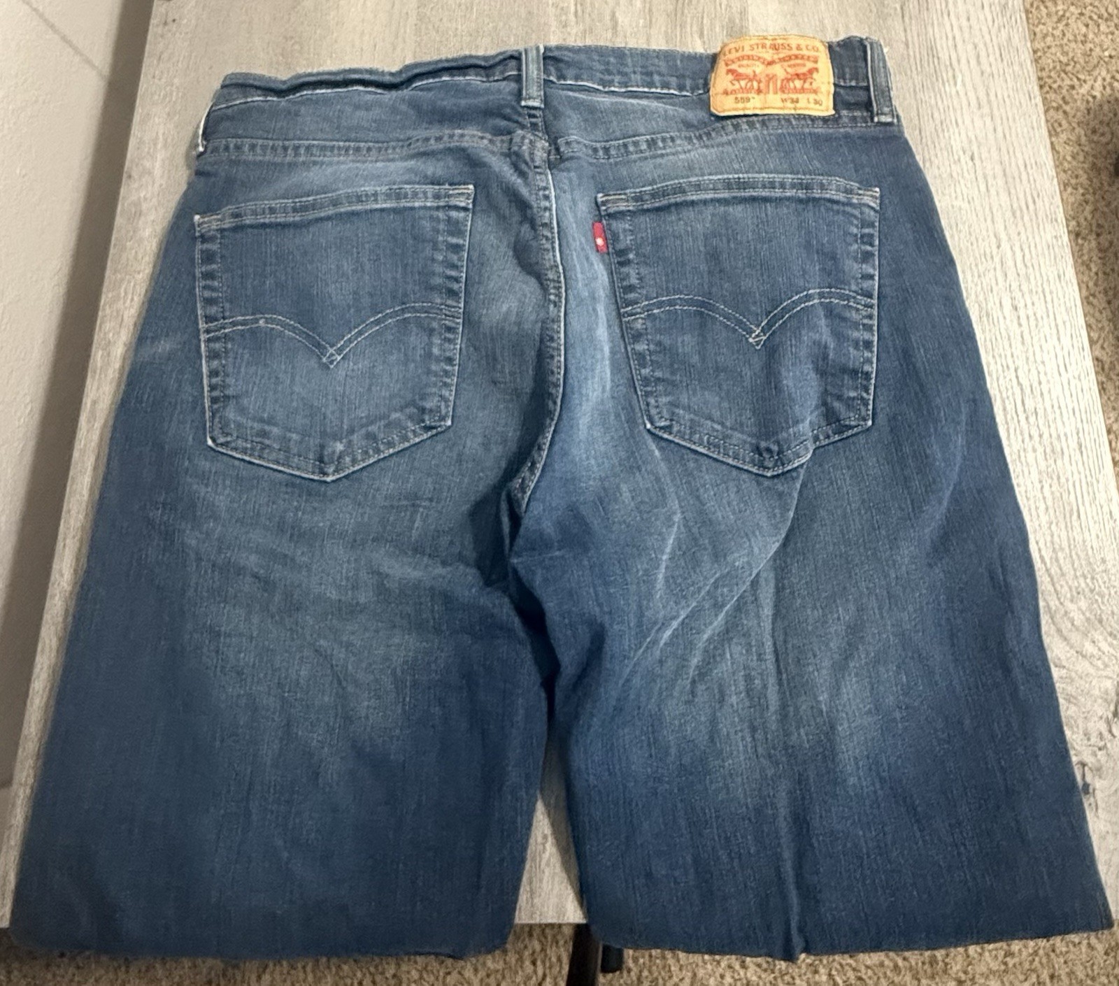 Levi’s 559 Men’s Relaxed Straight Fit Jeans W34 L30 Blue Denim Medium Wash