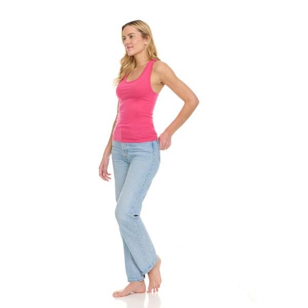 6 Pack – Women’s Plain Solid Sleeveless Racerback Casual Tank Top Sizes S-XL