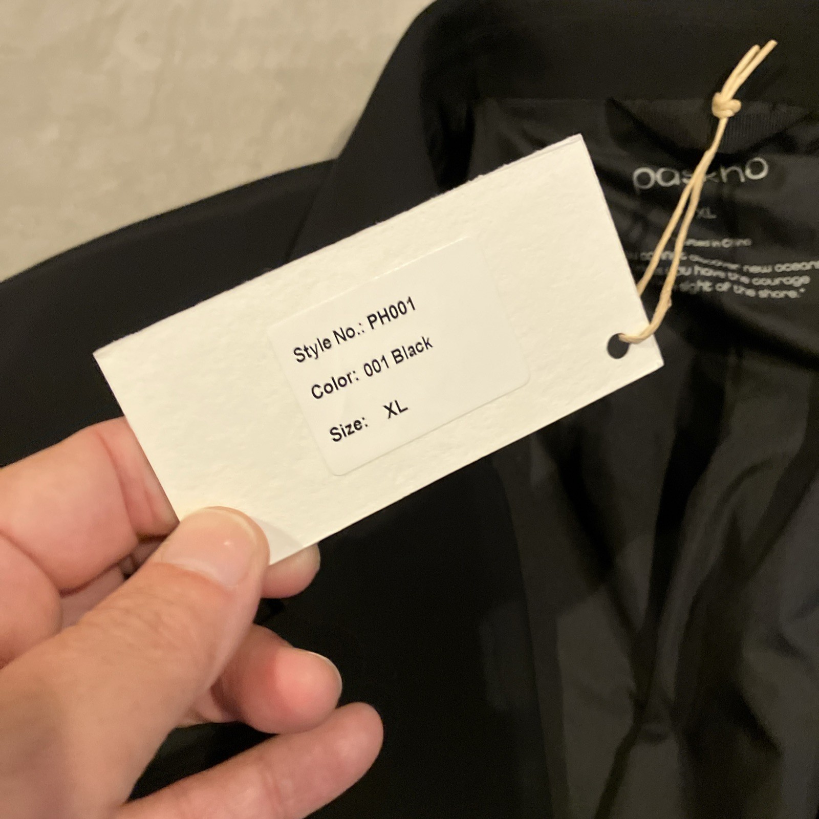 NWT – Paskho – Black Blazer / Jacket – Stretch Modern Travel Tech Pockets – XL