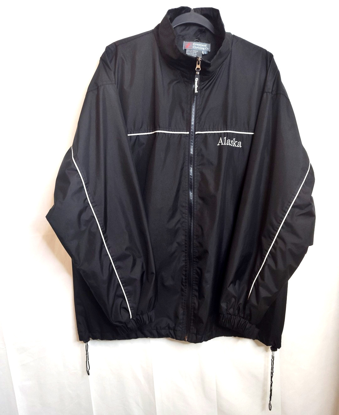 Greatland Vtg Men’s Large Black Lined Jacket Full Zip Pockets L 90’s Y2K Alaska