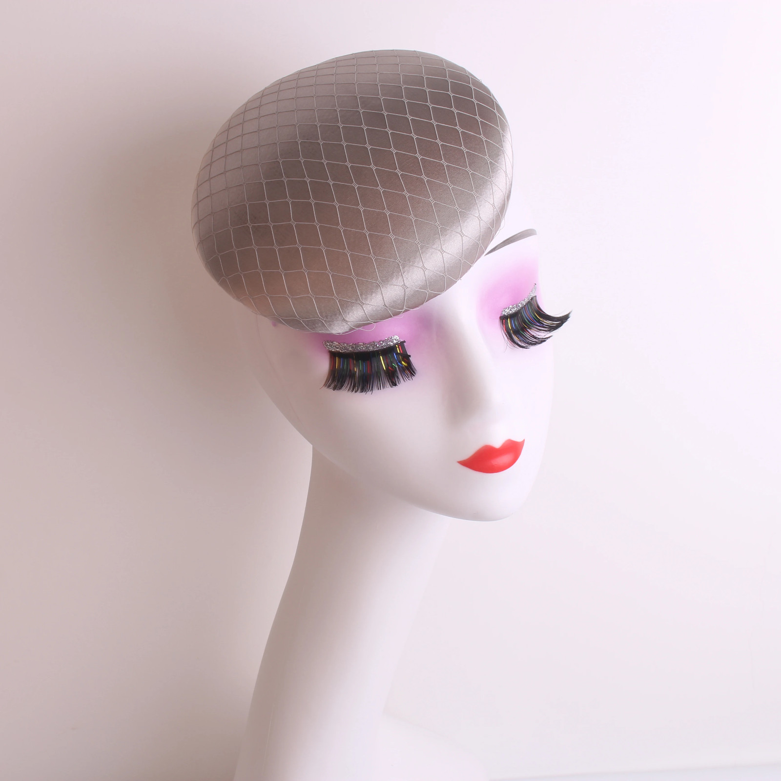 Fascinator Hat Base Satin 15cm Red Wedding Party Hair Accessory Millinery Cap