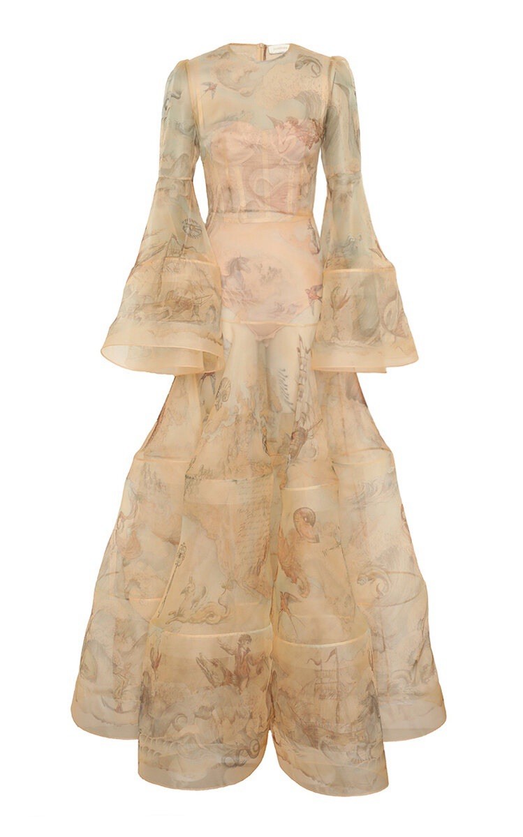 Zimmermann Runway Rebellion Lantern Gown Size AU1
