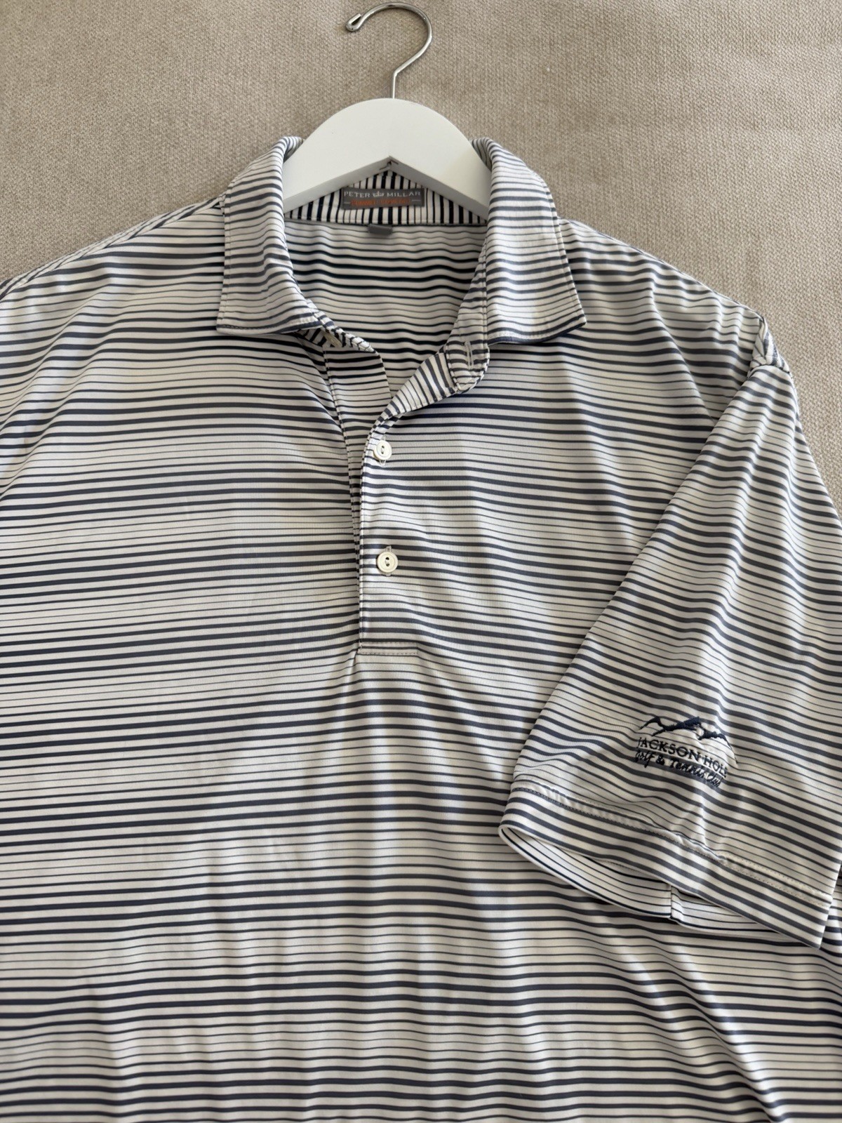 Peter Millar Summer Cumfort Jackson Hole Golf Polo Size M
