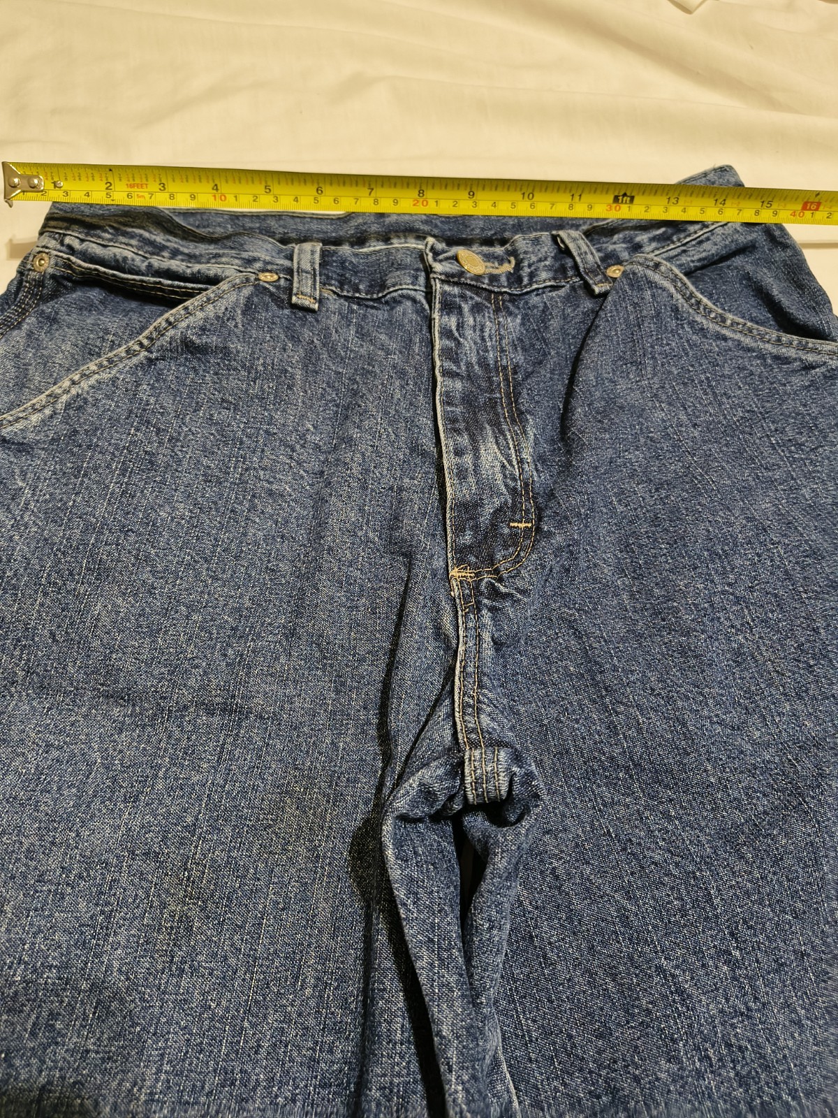 Wrangler Authentic Workwear Carpenter Denim Jeans Mens Size 30×32 Blue Wash