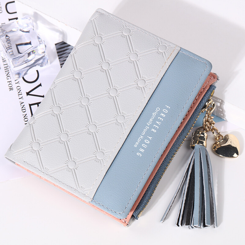 US Women Short Wallets Small Bifold Leather Pocket Wallet Mini Purse Card Holder