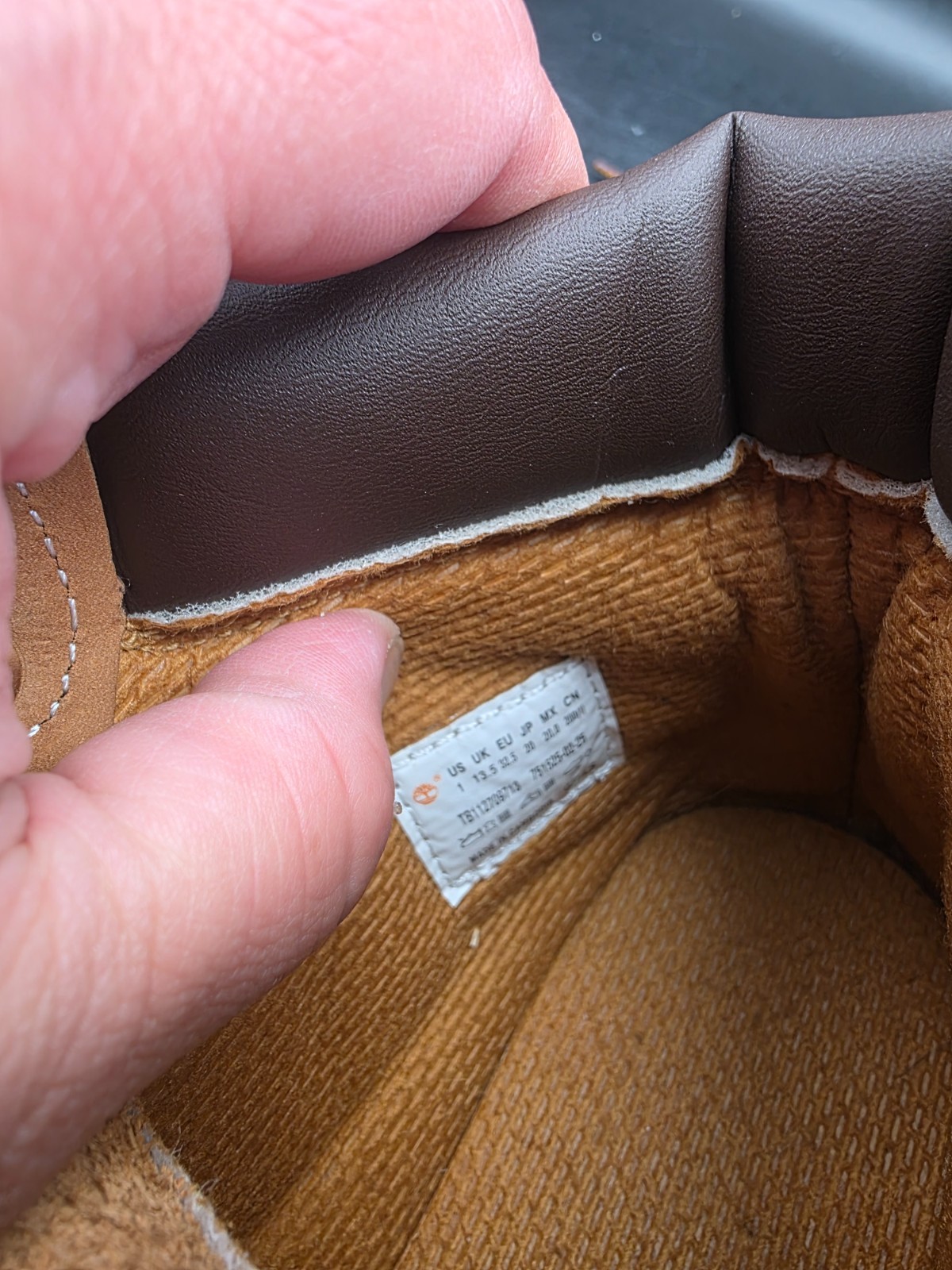 Timberland Boots Size 1 Wheat Premium Waterproof Nubuck