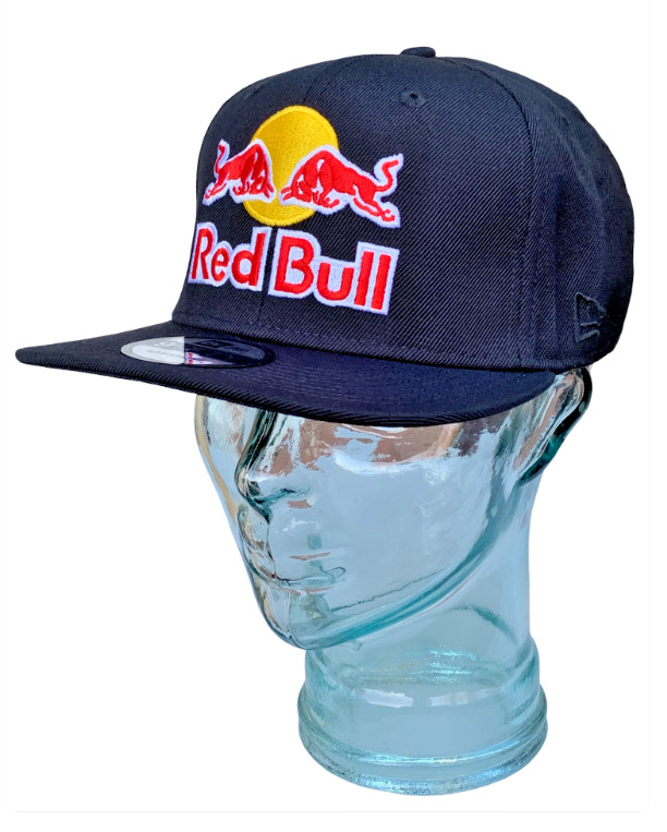 R – Black Flat Brim Twill Snapback Cap. 3 Logos. Racing. F1. MotoGP. Supercross.