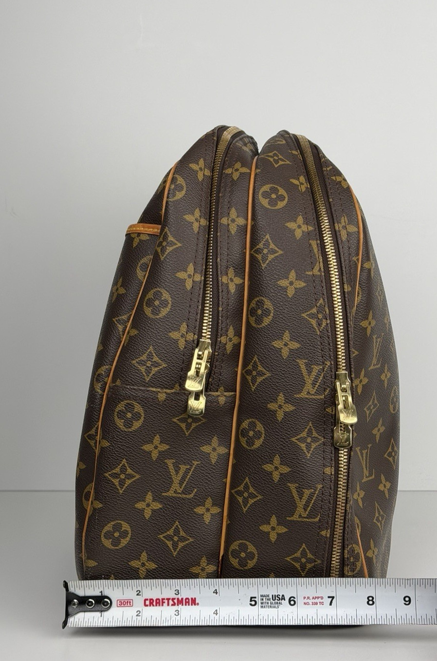 Louis Vuitton Alize 24 Heures Bag In Brown Monogram Coated Canvas Vintage 1998 S