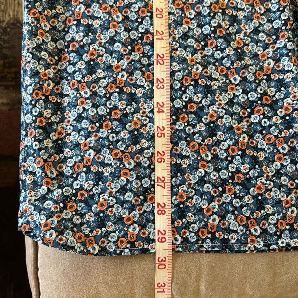PERRY ELLIS. Multicolored, Floral printed Casual Button Down Shirt. Stretch.XXL.