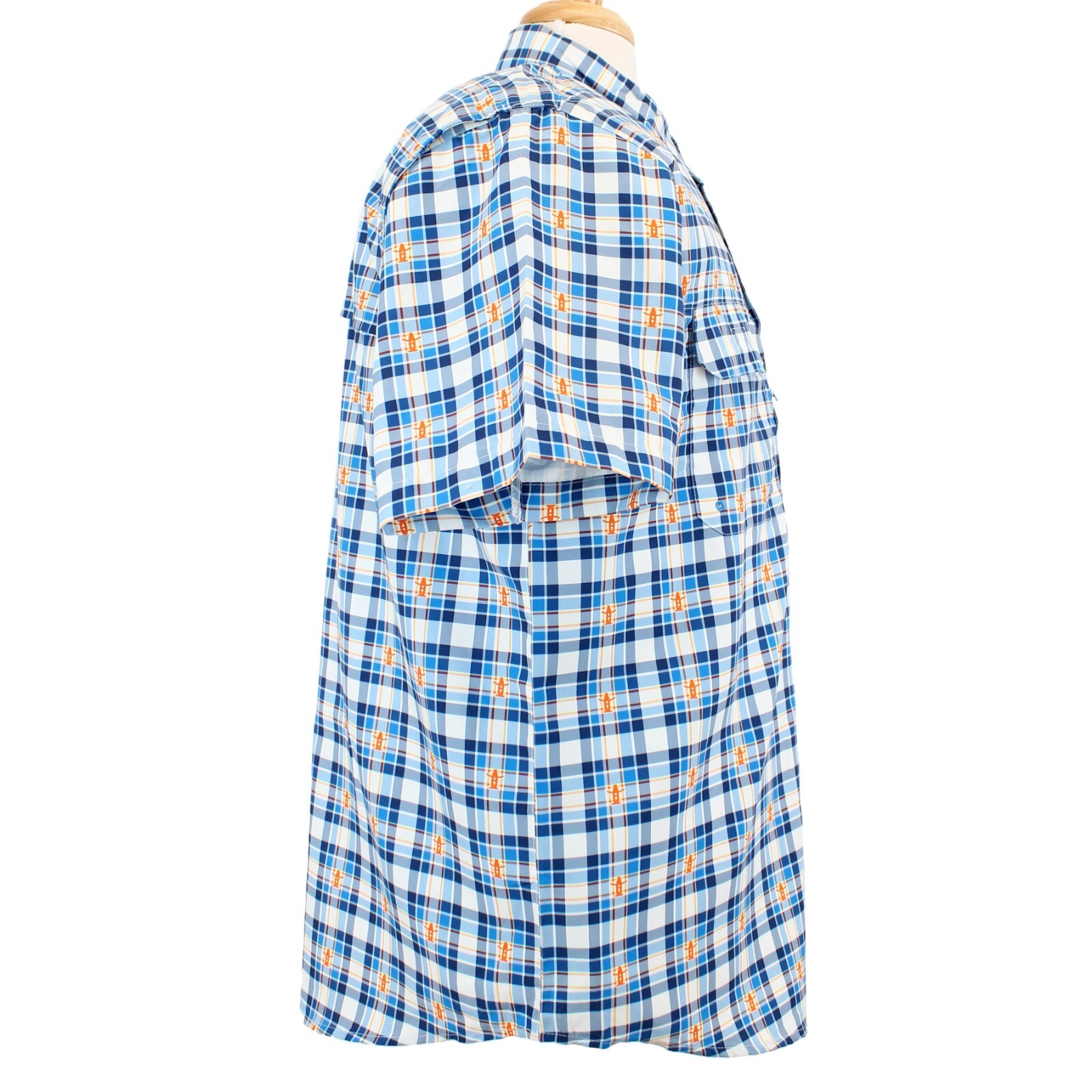 Magellan Men’s Shirt Houston Livestock Prints, Relaxed Short Sleeve Button Down