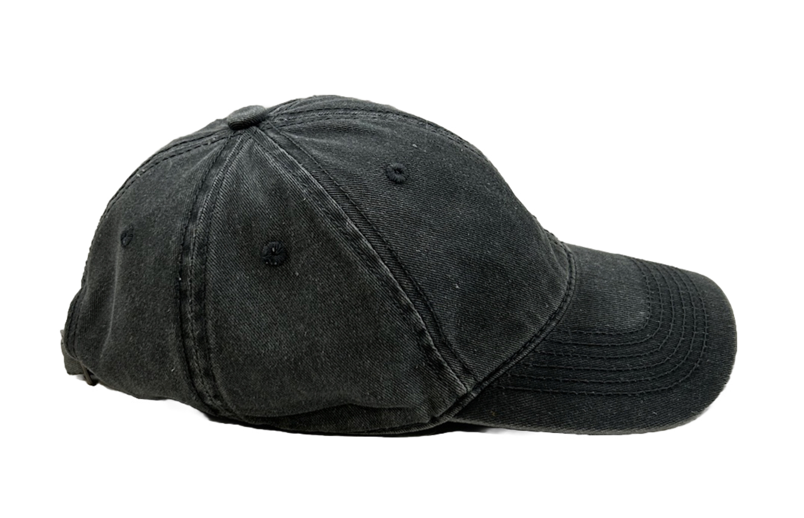 J Shang Strap Back Hat Cap Stone Washed Blue Plain No Logo