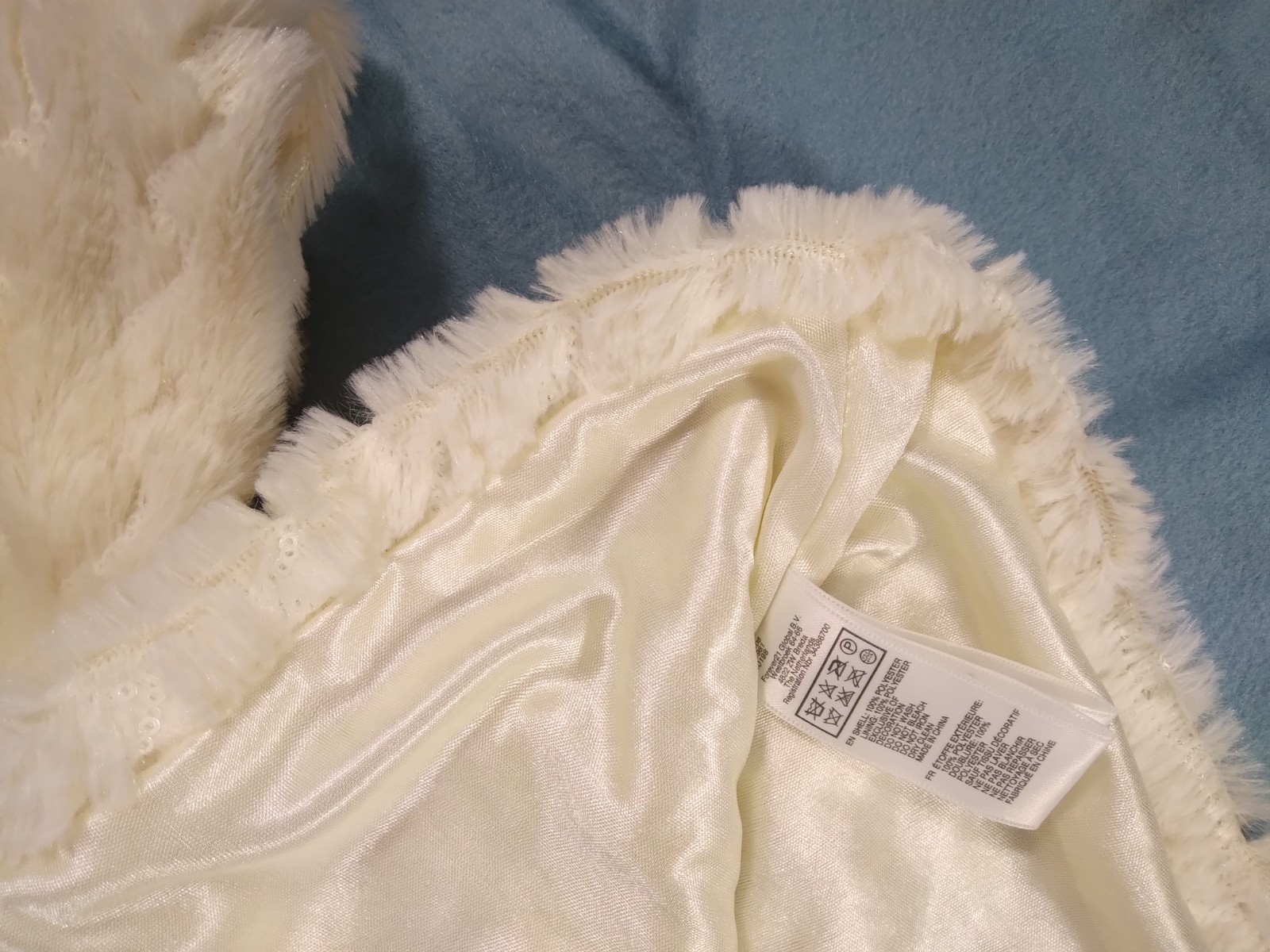 Forever 21 Textured Faux Fur Cropped Jacket Sz M
