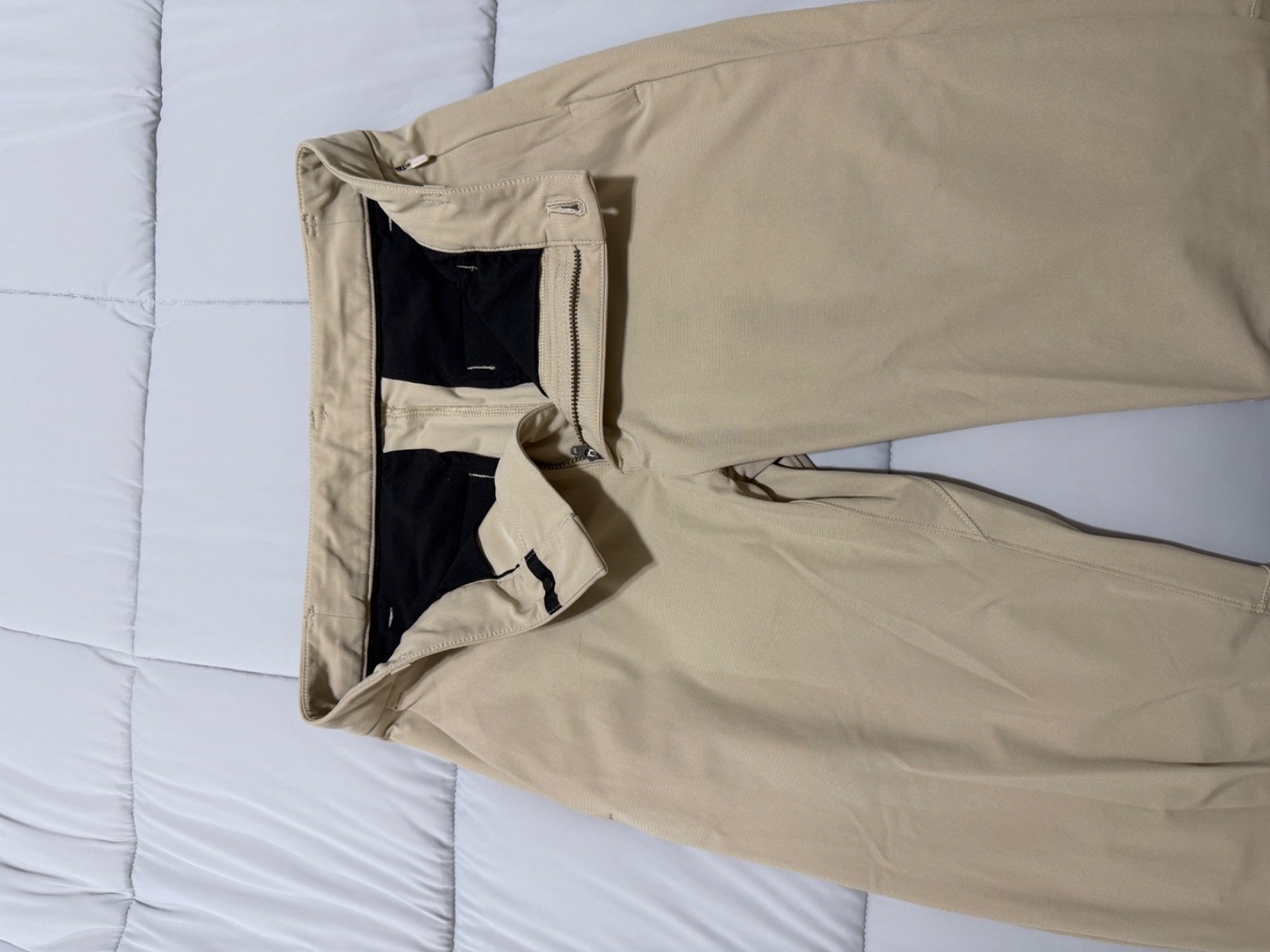 Lululemon Commission Pant Classic ABC Mens 28×32 Khaki Tan Warpstreme Trouser