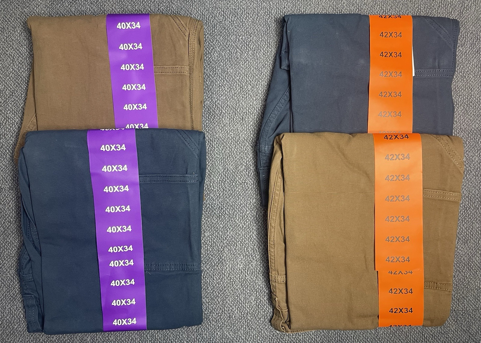 Colorado Clothing Men’s Canvas Pant Lot of 2 Brown & Blue 40×34 OR 42×34 NWT
