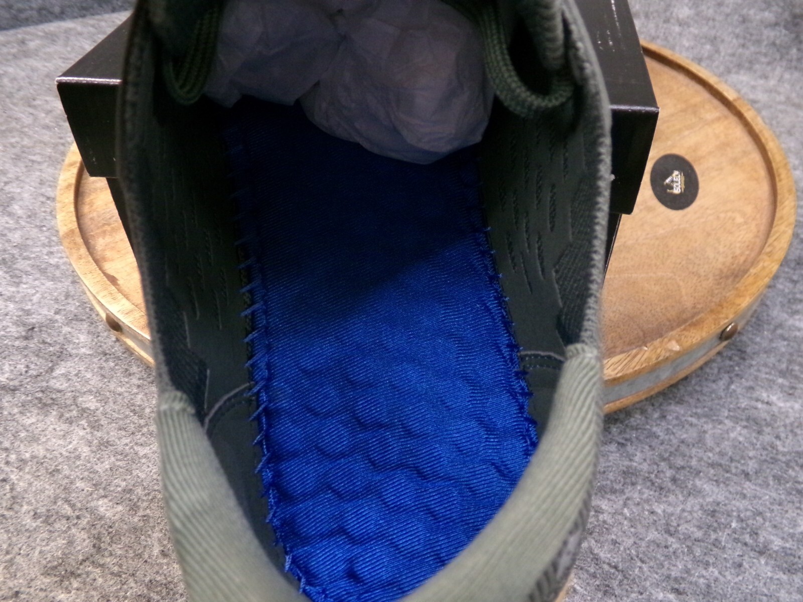 Flux Adapt Trainer Olive Gum Barefoot Athletic Knit Shoes Sneakers Mens Size 10