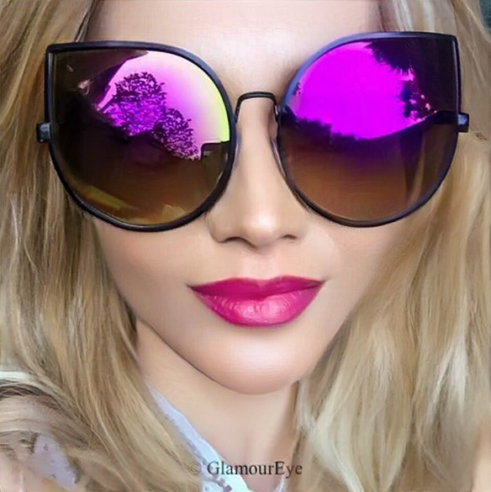 Oversized Gentle Giant Huge Cat Eye Sexy Chola Hot Girl Fashion Sunglasses 4013