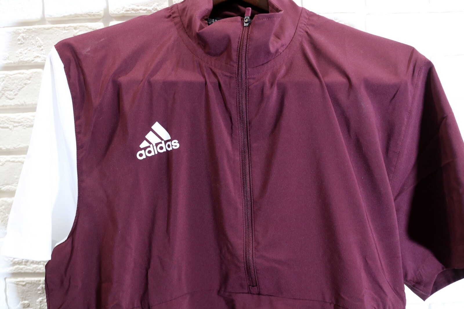 adidas Men’s stadium woven 1/4 zip short sleeve golf pullovers – Multiple Colors