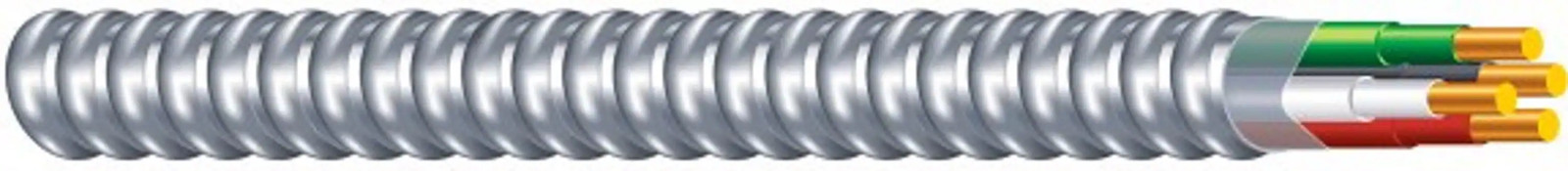 Southwire Armorlite 100-ft 12 / 3 Solid Aluminum MC Cable (Metal Clad)|13091