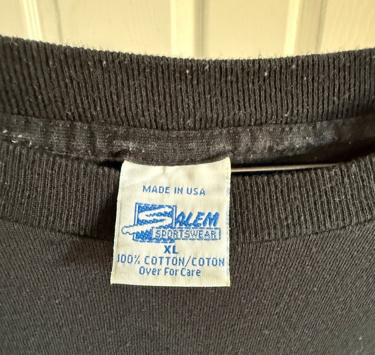 Vintage Charlotte Hornets Shirt Aerial Assault Big Logo Full Art Tee XL Salem