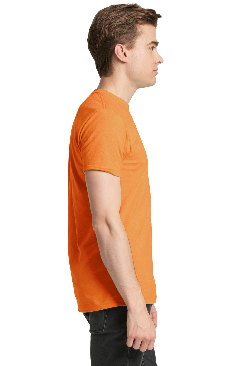 Marky G N6210 3-Pack Men’s CVC Crew-Neck Short Sleeve T-Shirt, Orange, X-Small