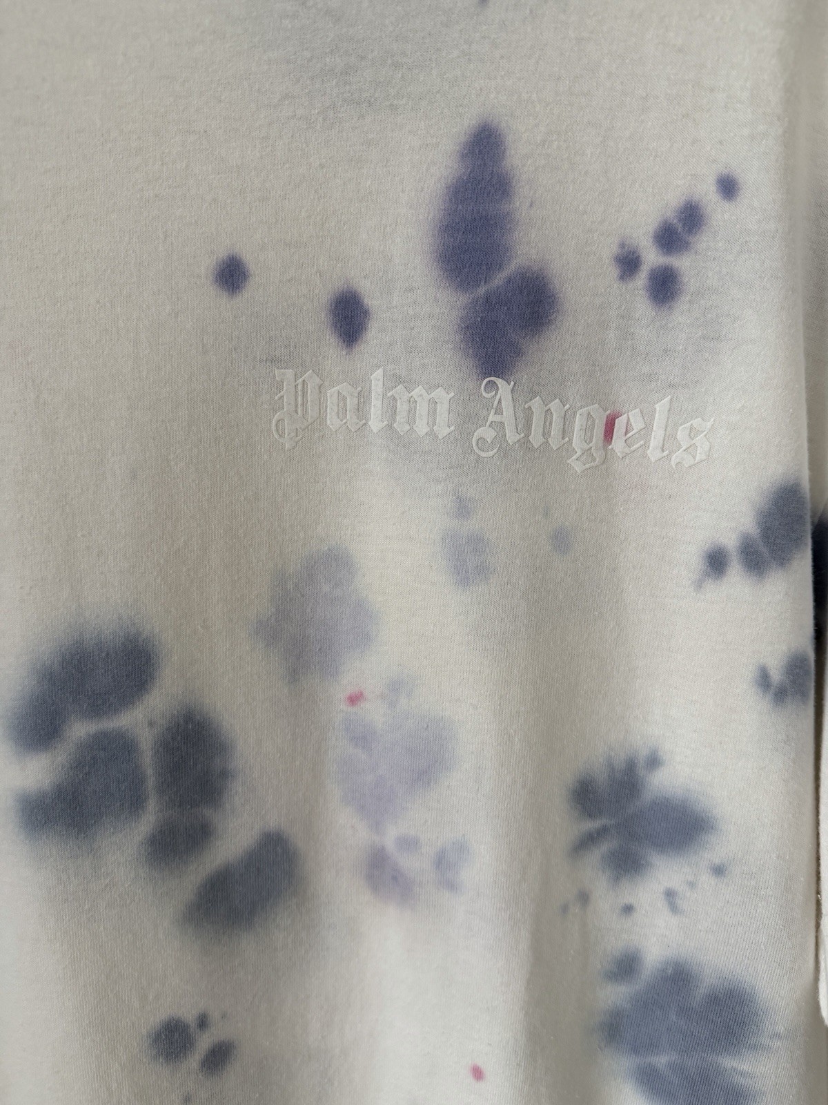 Palm Angels White Tie-Dye New Basic T-Shirt