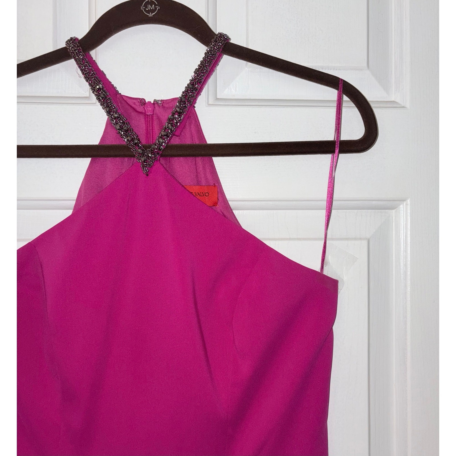 Carmen Marc Valvo Infusion Womens Size S/M Fuchsia Knee Length Formal Dress