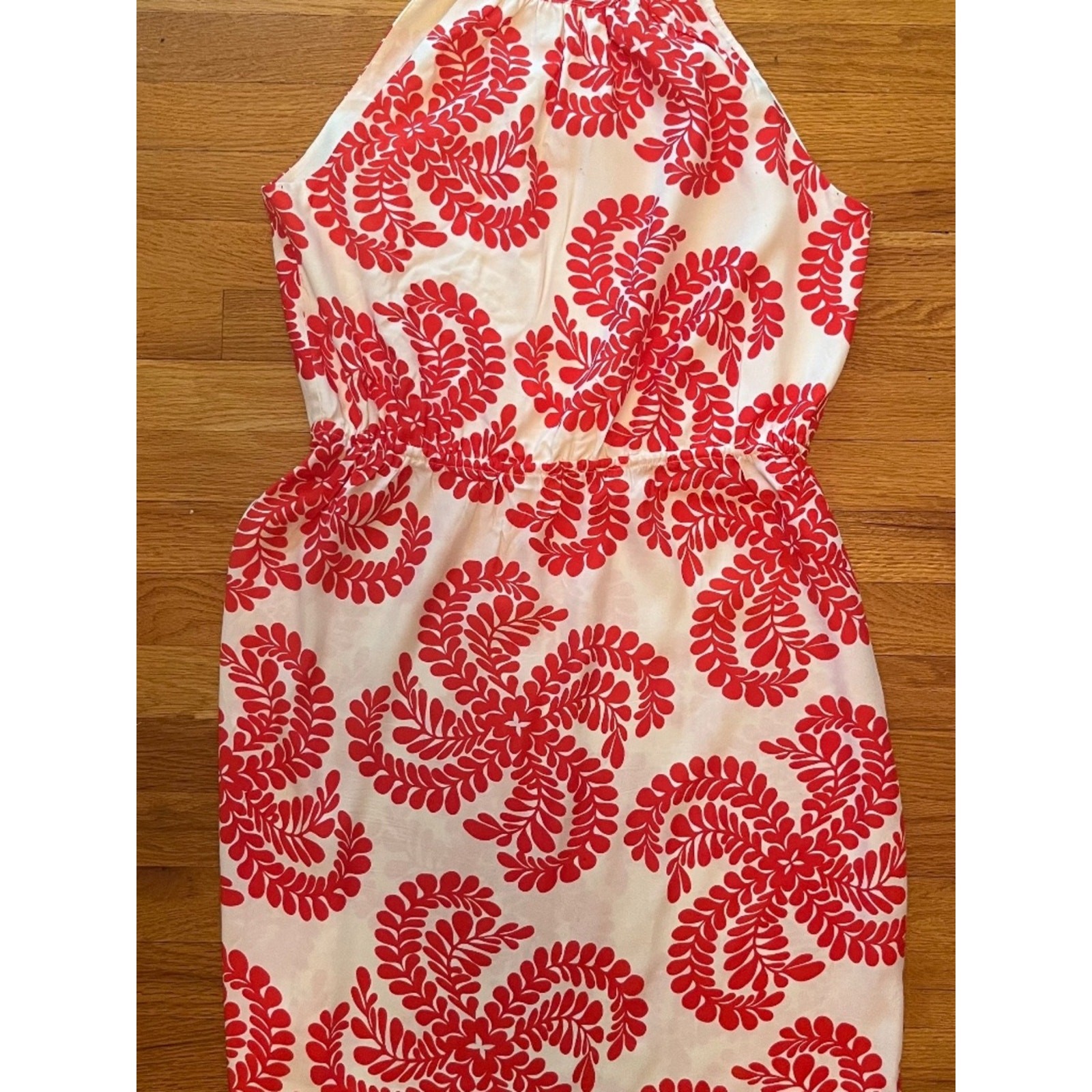 Antonio Melani Coral Fern Halter Mini Dress – Size 14