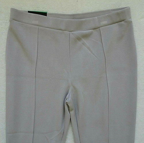DALIA WOMEN’S LIGHTWEIGHT PONTE PULL ON STRETCH PANTS (LIGHT GRAY X-LARGE)NWT