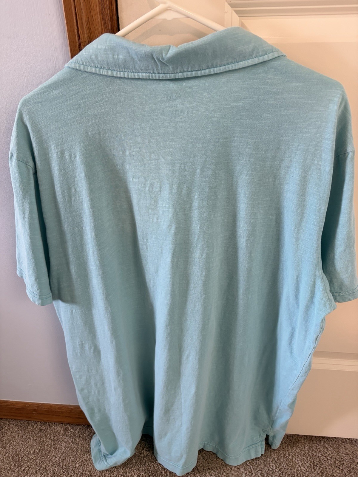 Sonoma Goods For Life Men’s Solid Light Blue Short Sleeve Polo Shirt, Size XXL