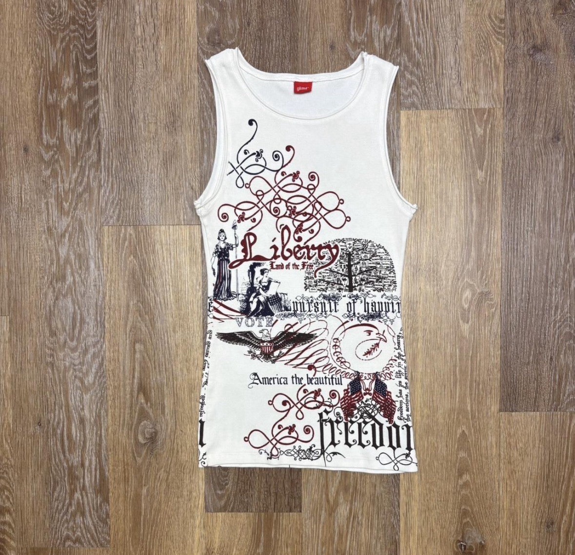 Y2K glima Patriotic liberty Tank Top Women’s