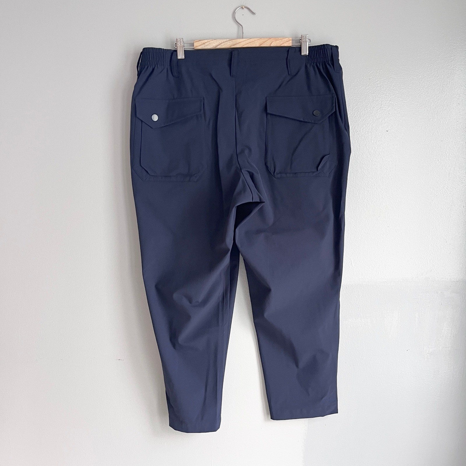 Paskho Sanctuary Navy Travel Snap Ankle Pants Pockets Womens Size L *40 Waist