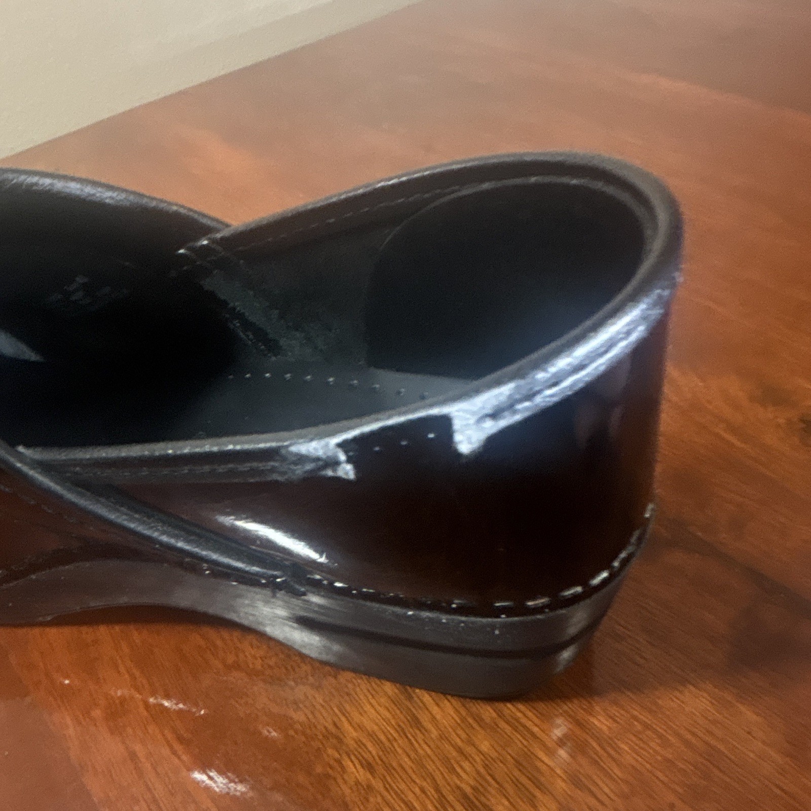 Dansko Professional Black Patent Leather Slip-On Comfort Clogs Women EU 40 US 10