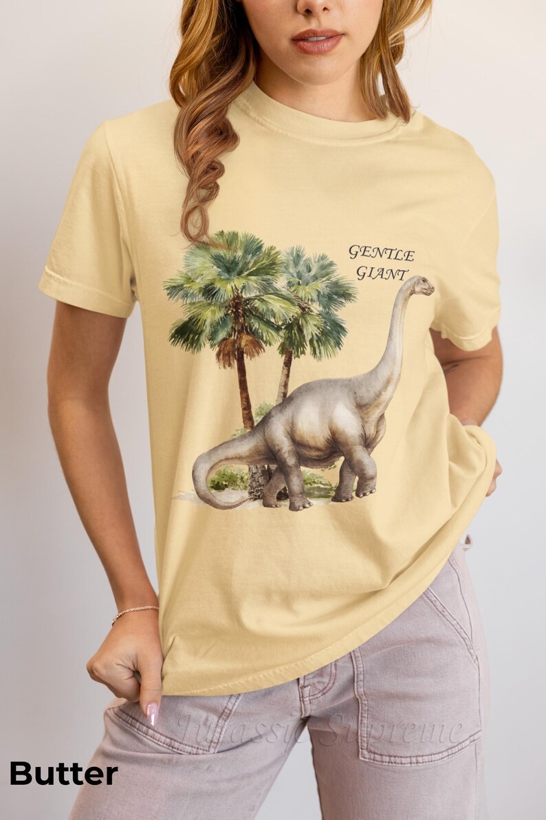 Brachiosaurus Gentle Giant Comfort Tee Dinosaur Shirt Men Women