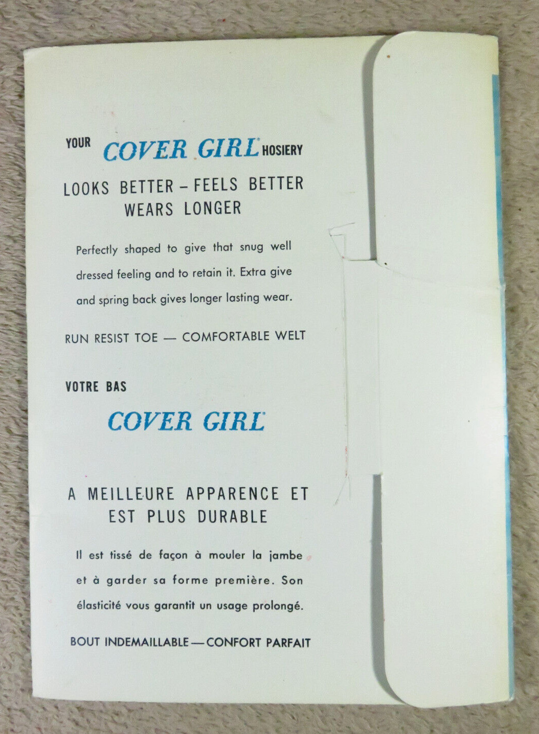 Vtg COVER GIRL Seamless 100% Nylon Stockings Hosiery HONEY BEIGE Sz 10 / 33″