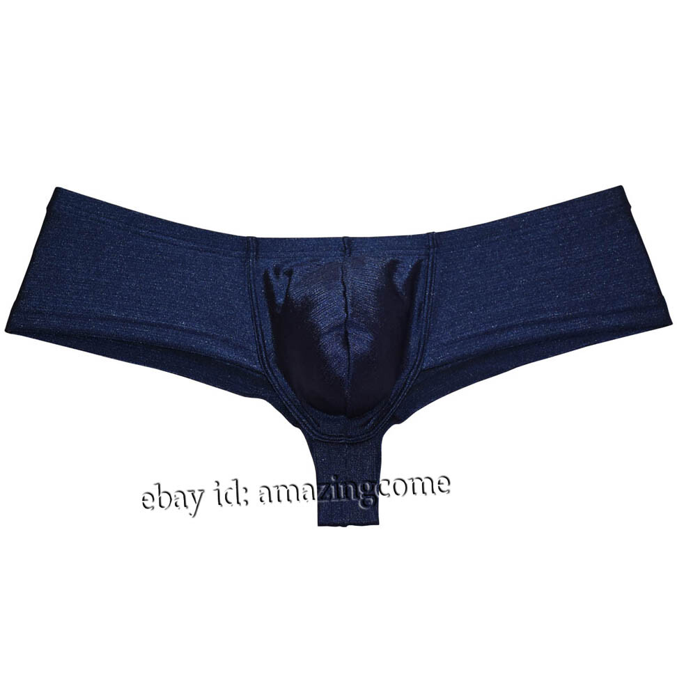 Men’s Liquid Cheeky Boxer Briefs Underwear Male U-briefs Brazilain Bikini Trunks