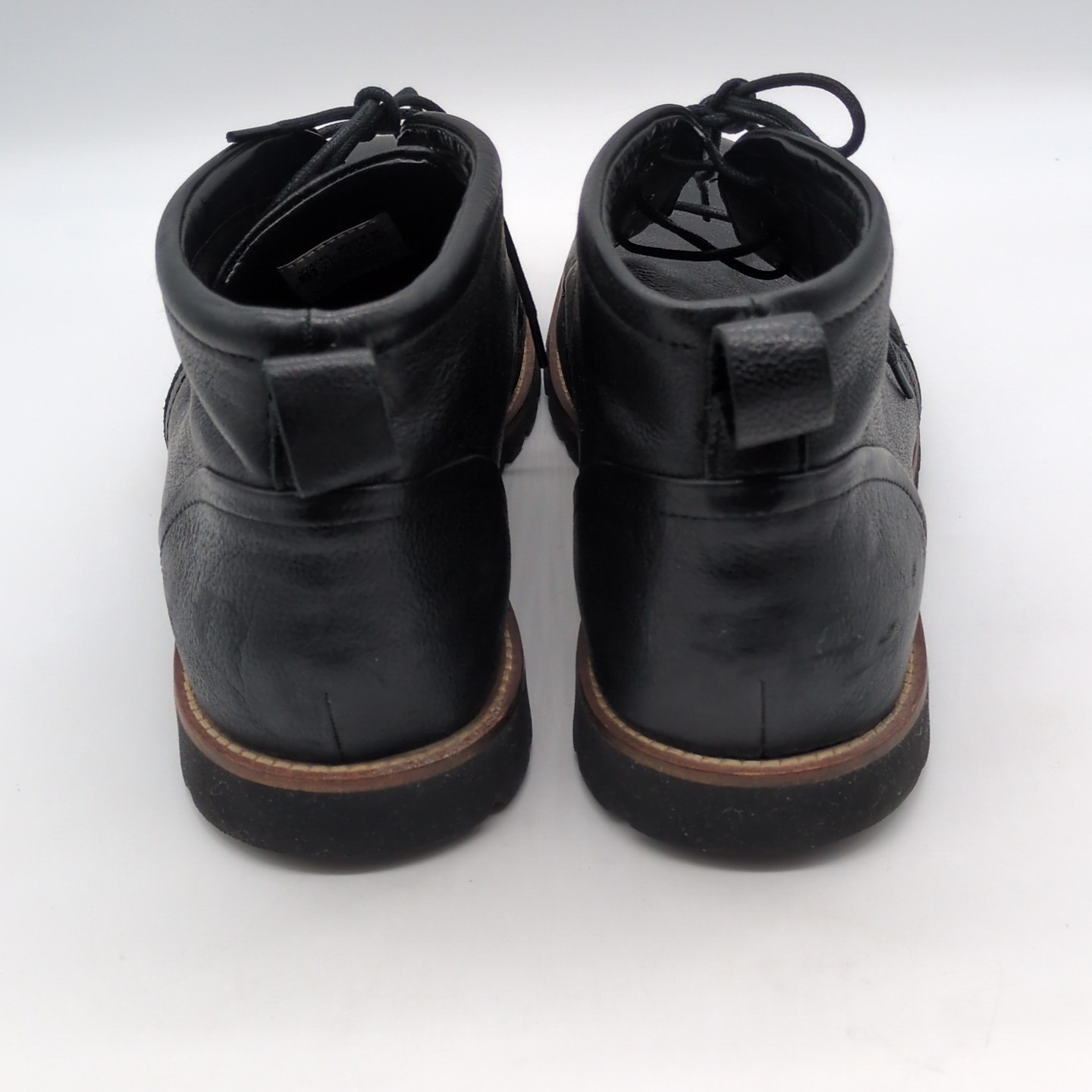 Rockport Shoes Mens Adiprene Black 9.5 Leather Chukka Boots Shock Absorbing