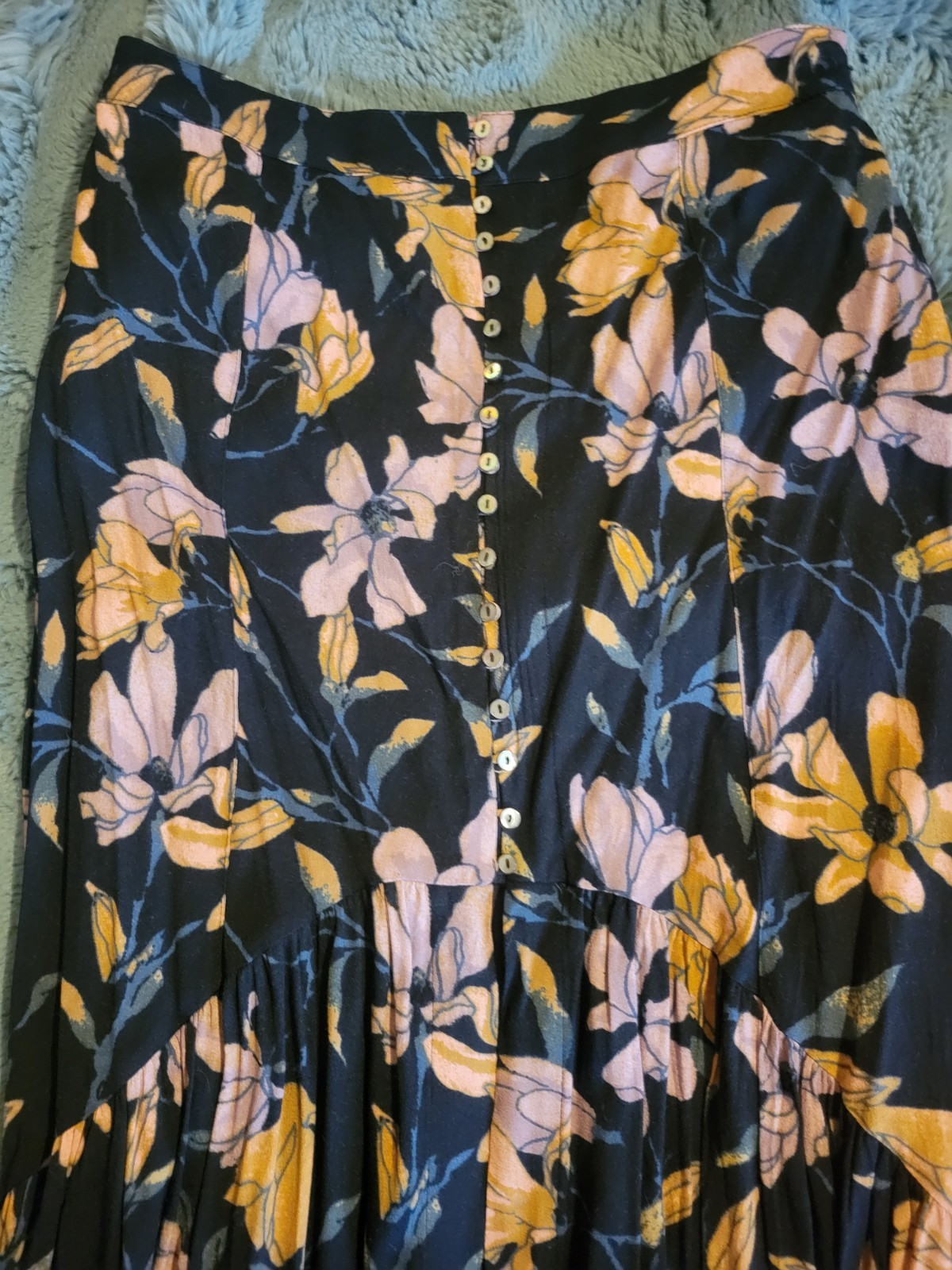 Lot Of 2 Free People Tegan Mini Dress Smooth Sailing Maxi Skirt Sz 4 6 Small GUC