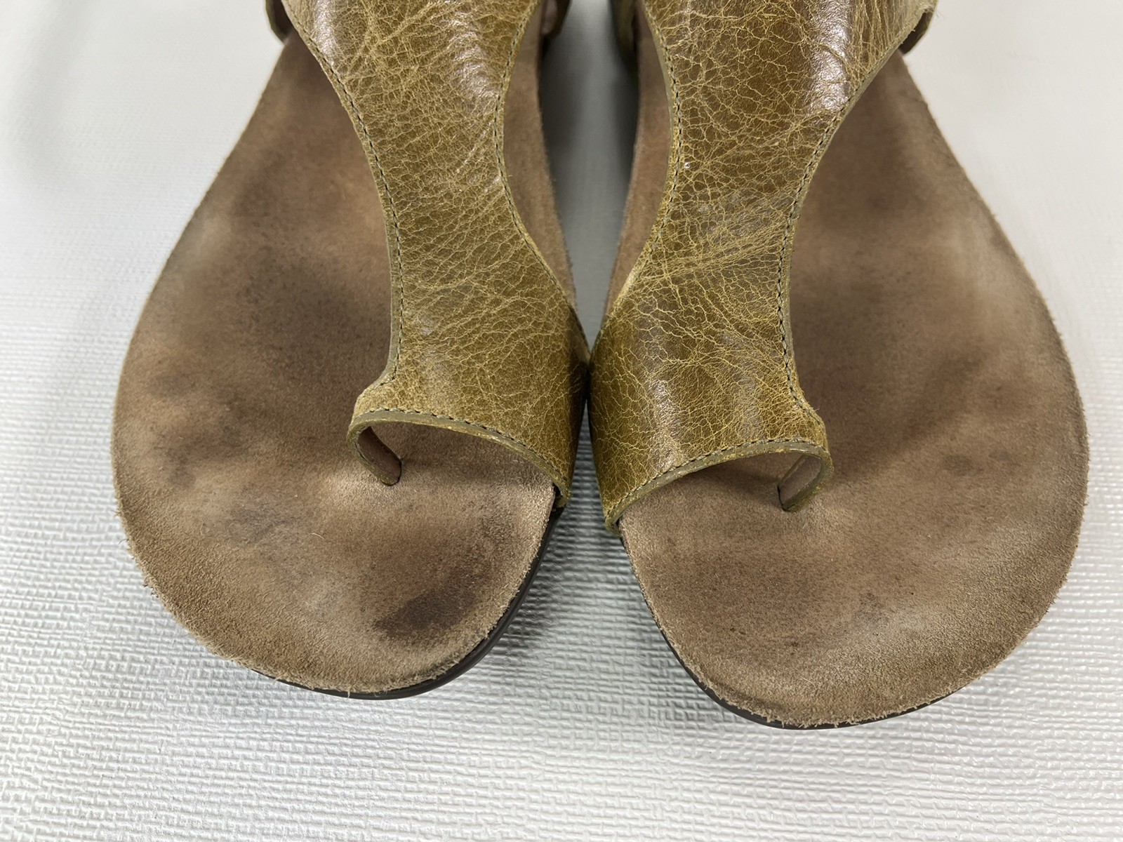 Dansko Reece Burnished Brown Leather Toe Loop Sandals Womens Size 41 US 10.5-11