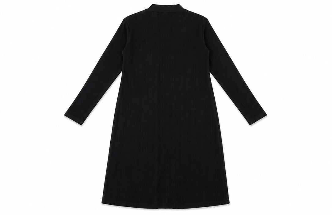 Snails Cinnamon Women’s Black Open Front Ribbed Knit Duster Cardigan Sweater S