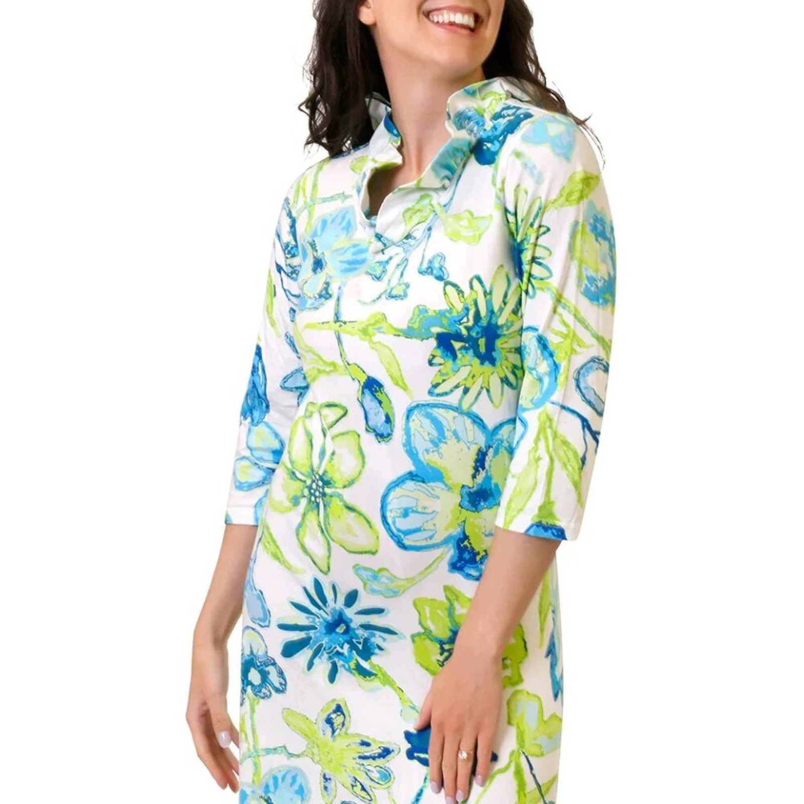 NWT Ana Clare Sophia Ruffle Dress in Blooms S