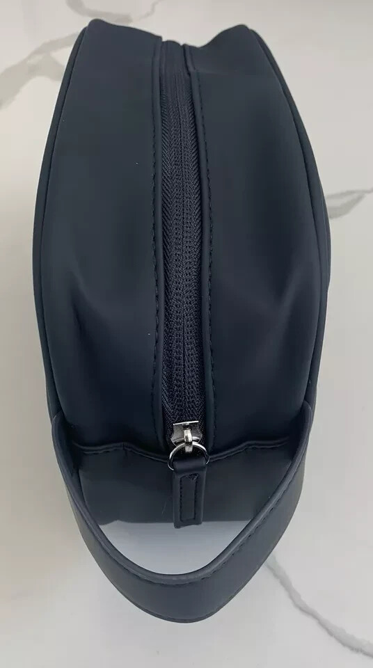 Prada Luna Rossa Ocean Pouch Charcoal Black Travel Toiletry Bag with Dust Bag