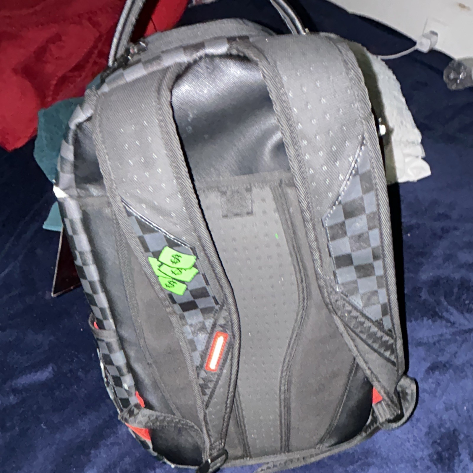 Sprayground Limited Edition Snoopy Peanuts Checkered Shark Mouth Backpack