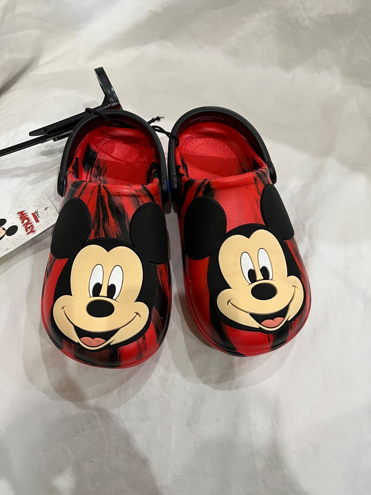 Disney Toddler Clogs Mickey Mouse Red Unisex Sz 7/8,9/10,11/ 12 Back SwivelStrap