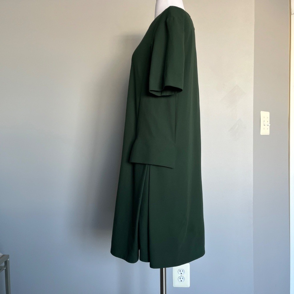 Cos Forest Green Side Cargo Pockets Dropped shoulder A-line Casual Midi Dress