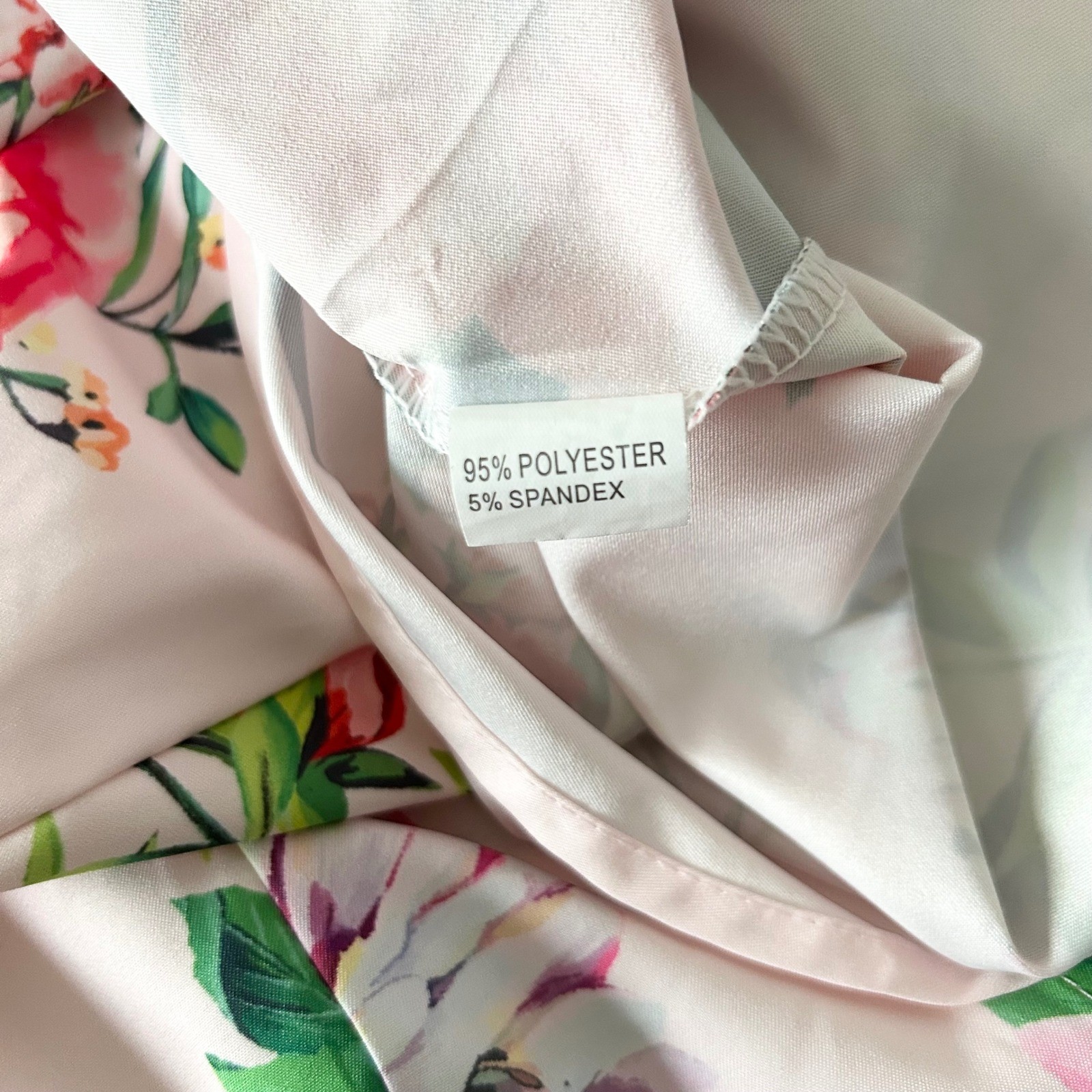 Dalia MacPhee Pink Floral Long Sleeve Button Front Shirt Dress with Belt Medium