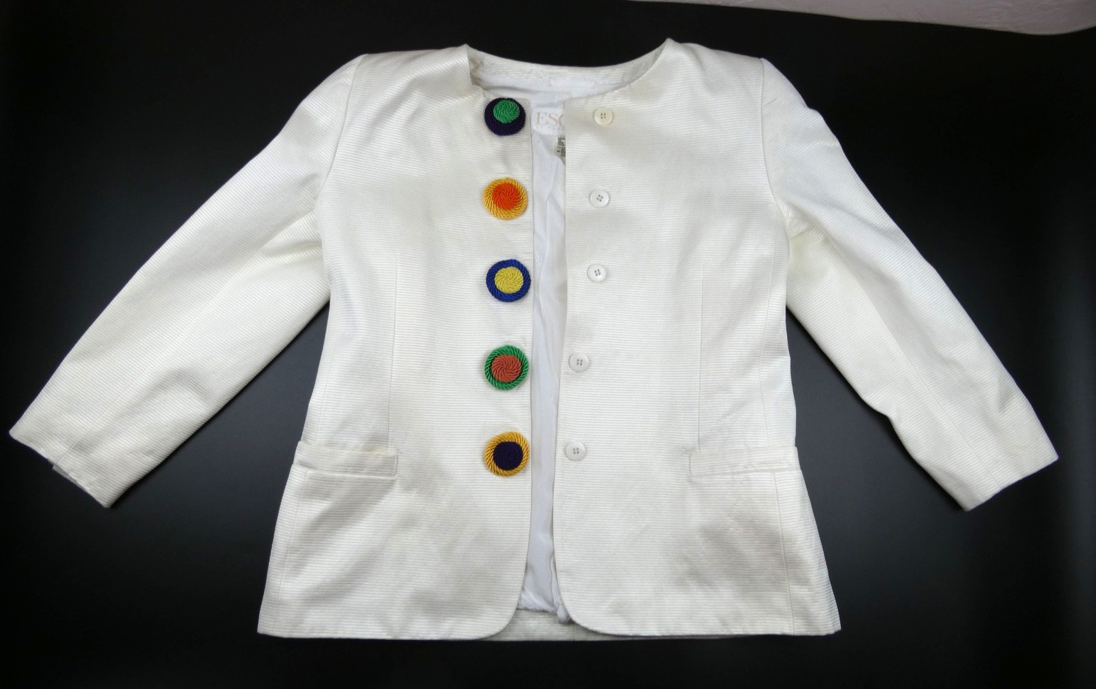 vintage ESCADA jacket size 40 Made in West Germany Unique-One Of The Kind!