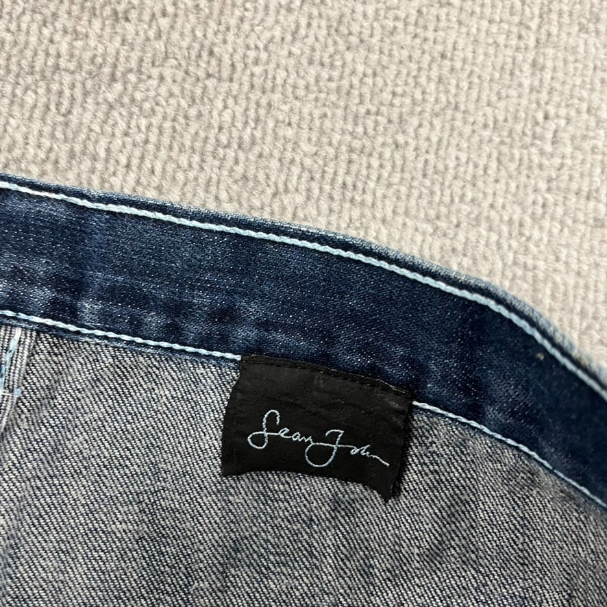 Sean John Jeans Mens 36 x 32 Wide Leg Blue Denim Skater Grunge Hip Hop Y2K 90s
